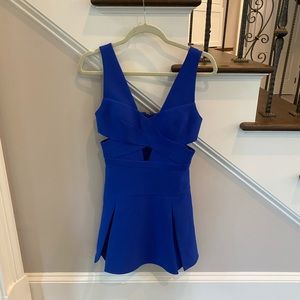 blue bcbg dress